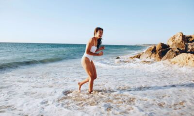Esercizi in spiaggia fitness workout