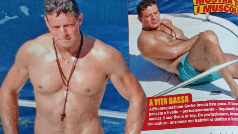 Gabriel Garko fisico perfetto a 49 anni