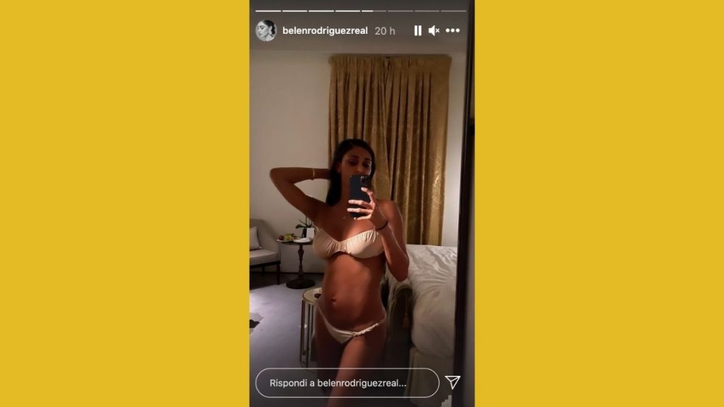 belen rodriguez in bikini dopo il parto