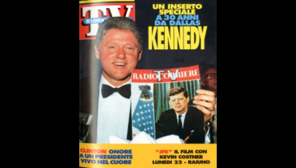 Bill Clinton copertina Radiocorriere TV