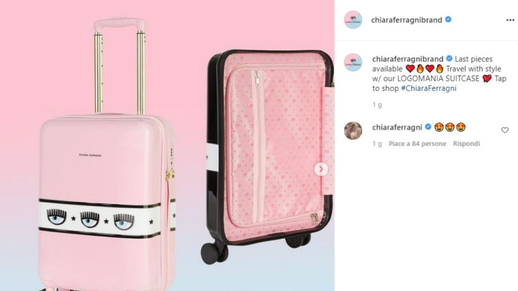 il trolley di chiara ferragni