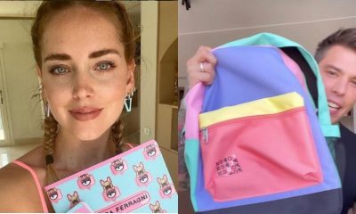 chiara ferragni e fedez colleziona scuola zaini astucci quaderni