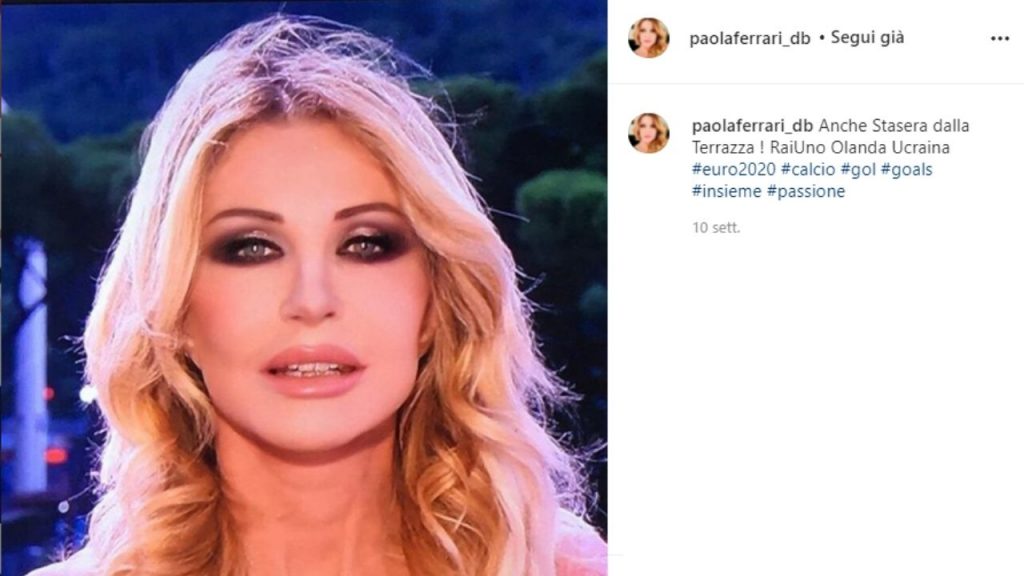 Paola Ferrari su Instagram
