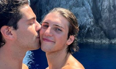 Tommaso Zorzi e Tommaso Stanzani bacio
