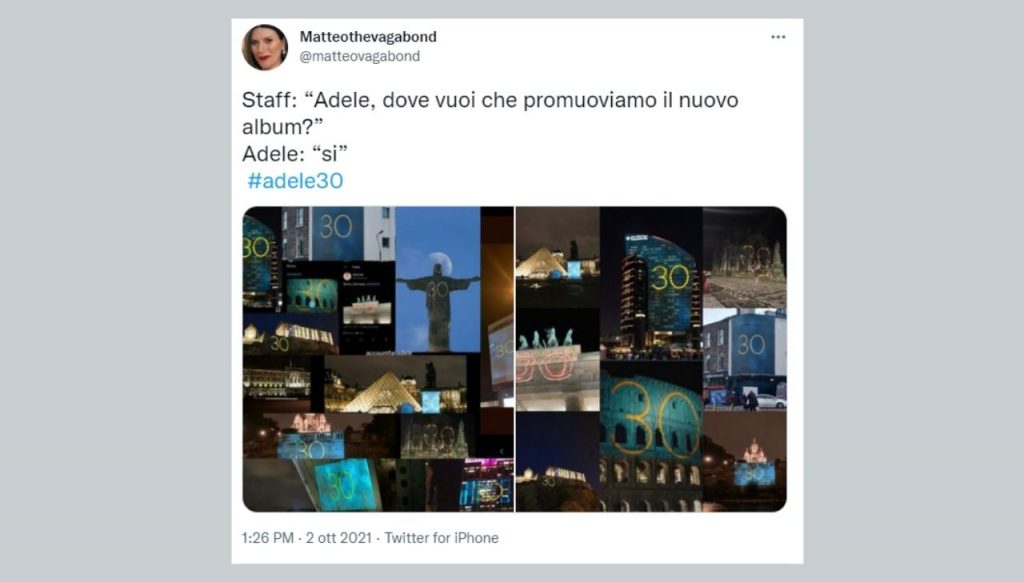 adele 30 nuovo album instagram