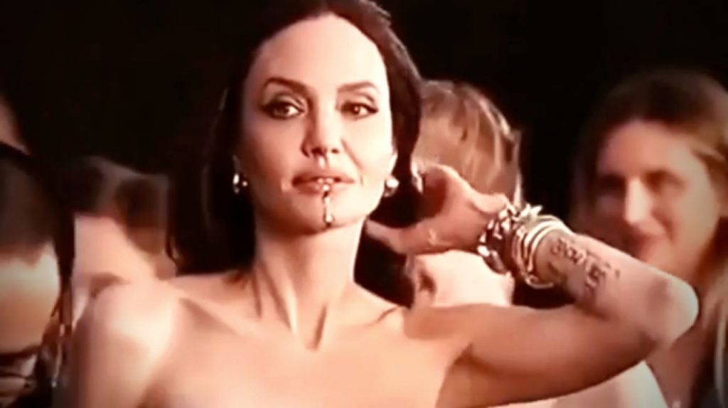 Angelina Jolie chin cuff