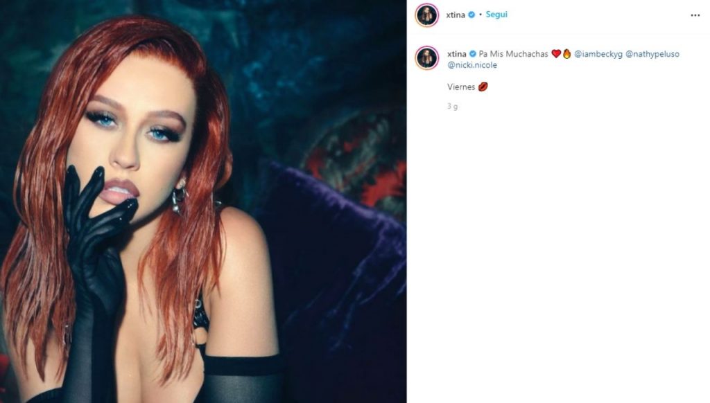 Christina Aguilera Instagram nuovo singolo