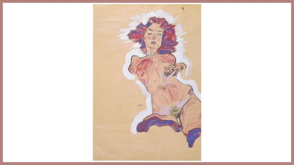 Egon Schiele Nudo Femminile