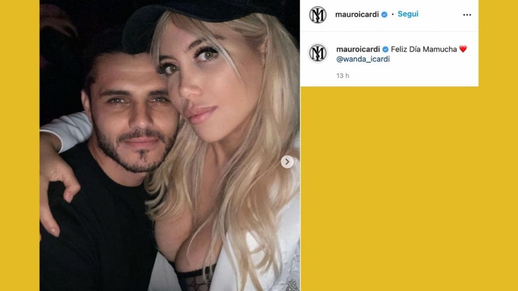 Mauro Icardi e Wanda Nara su Instagram