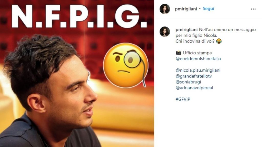 Nicola Pisu al GF Vip