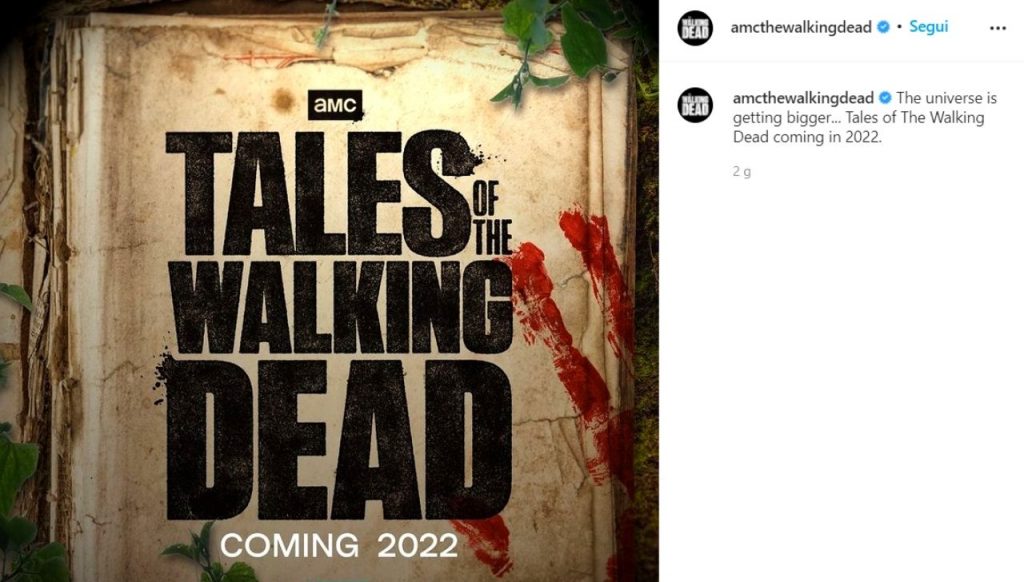 TWD Nuova Serie AMC Instagram