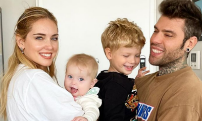 Chiara Ferragni con la figlia Vittoria, il figlio Leone e Fedez