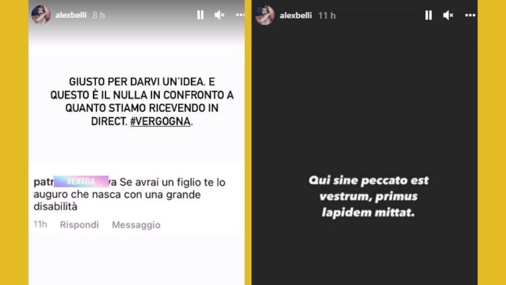 Lo Staff di Alex Belli lo difende su Instagram