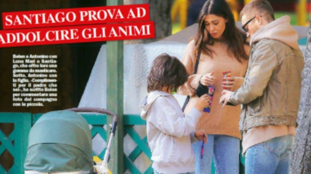 Belen Rodriguez e Antonino Spinalbese insieme settimanale Chi