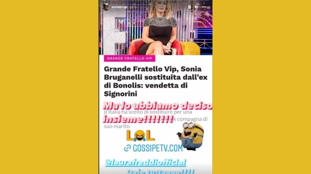 Sonia Bruganelli al Gf Vip