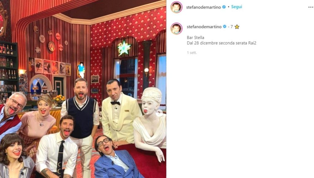 Stefano De Martino Instagram Bar Stella