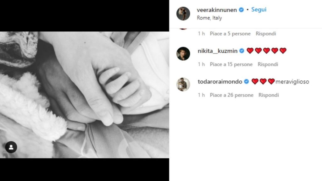 Veera Kinnunen mamma nato figlio foto instagram