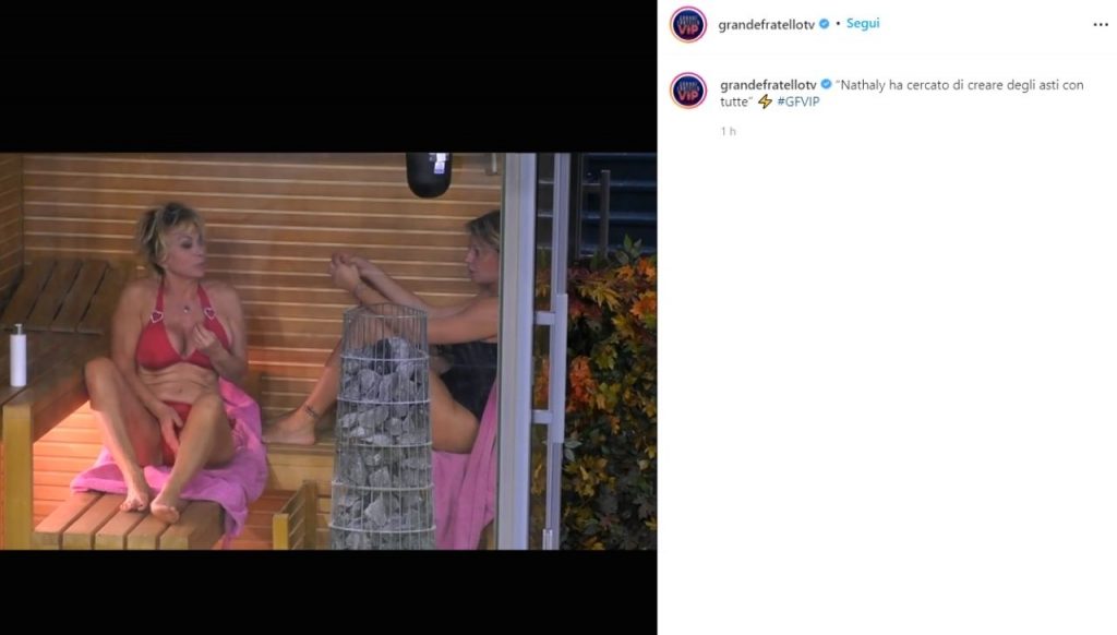 Manila e Carmen sparlano in sauna: nuove accuse a Nathaly Caldonazzo 42 Manila Nazzaro Carmen Russo GF Vip