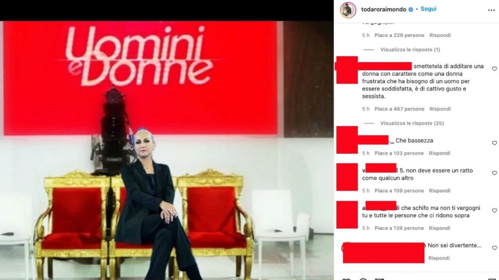 Raimondo Todaro ricoperto di insulti su Instagram e Twitter: polemiche per lo sfottò ad Alessandra Celentano 42 Il post di Raimondo Todaro su Alessandra celentano