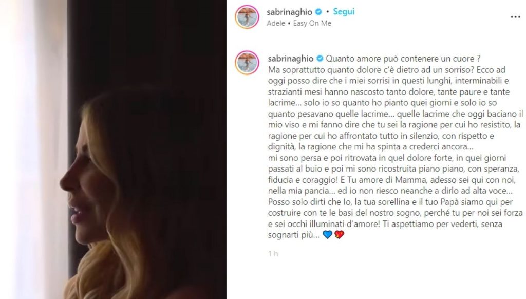 Sabrina Ghio: l'annuncio social della nuova gravidanza 42 Sabrina Ghio Instagram