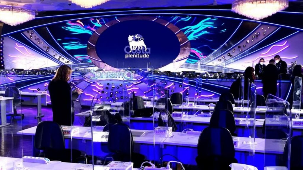 Sala stampa Festival di Sanremo 2022