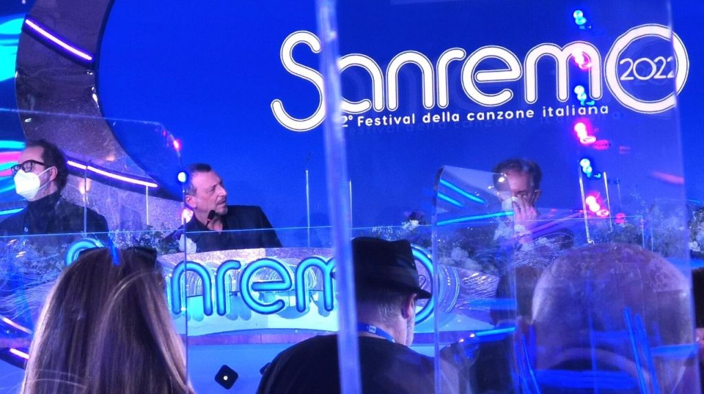 Sala stampa Festival di Sanremo 2022