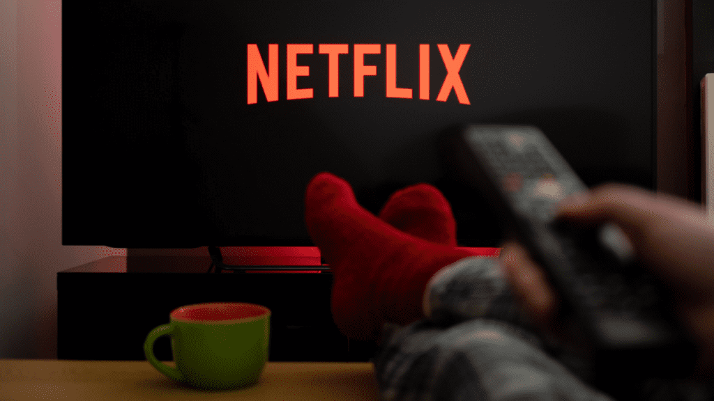 Un televisore con il logo di Netlfix