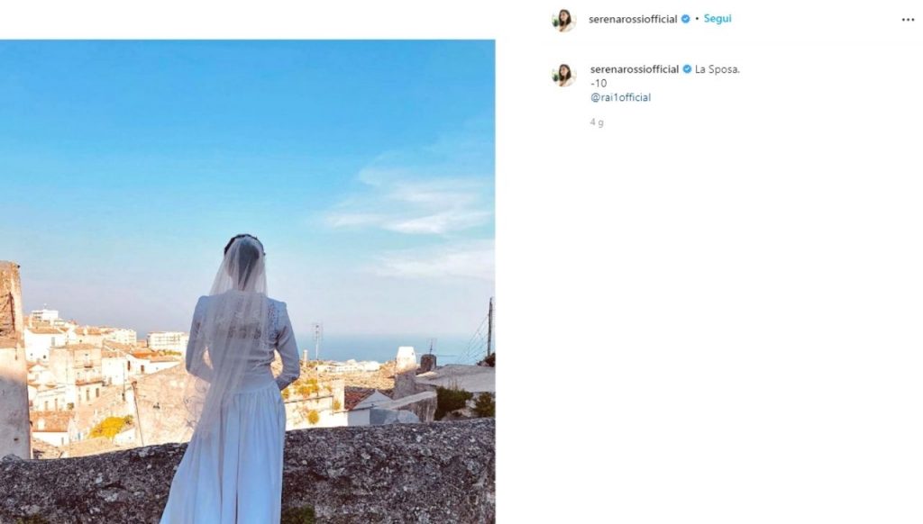 Serena Rossi La sposa Instagram