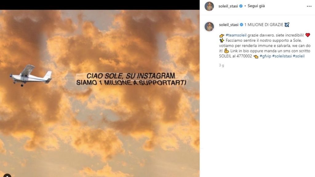 Soleil sorge è la più seguita su Instagram della Casa