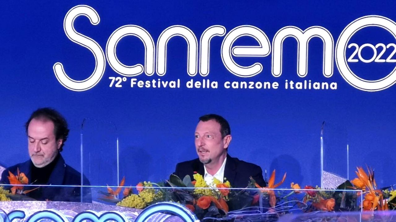Amadeus Festival di Sanremo 2022 conferenza stampa
