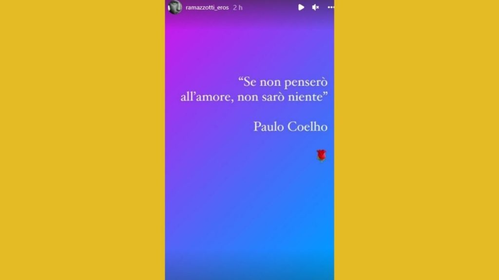 Eros Ramazzotti su Instagram