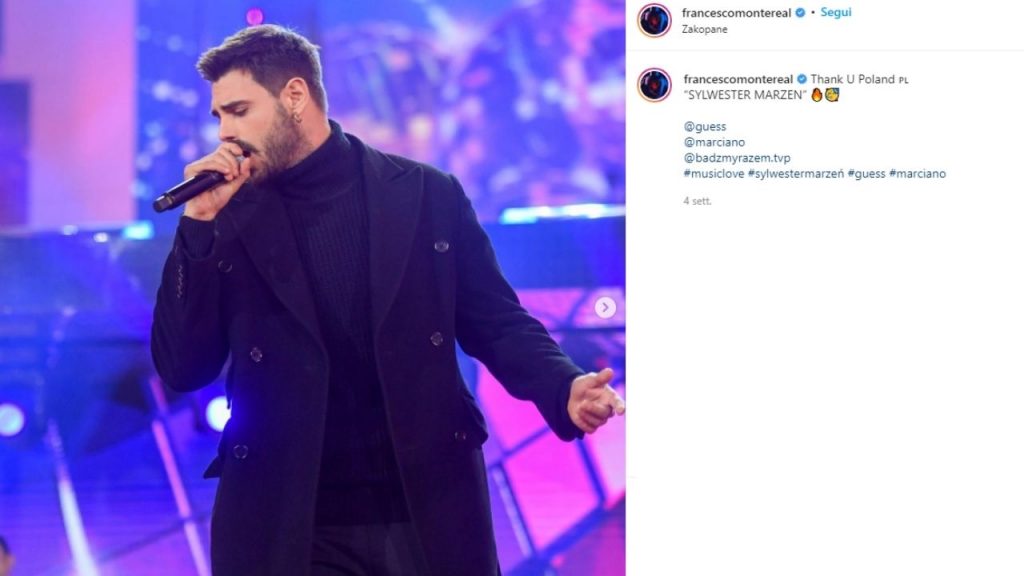 Francesco Monte Eurovision Instagram