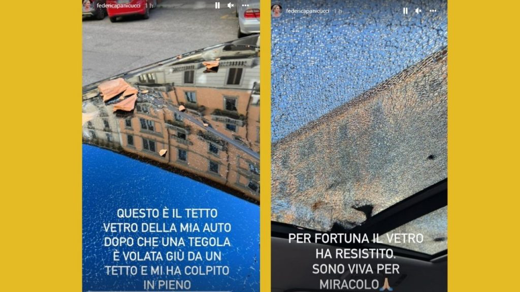 Federica Panicucci Instagram incidente