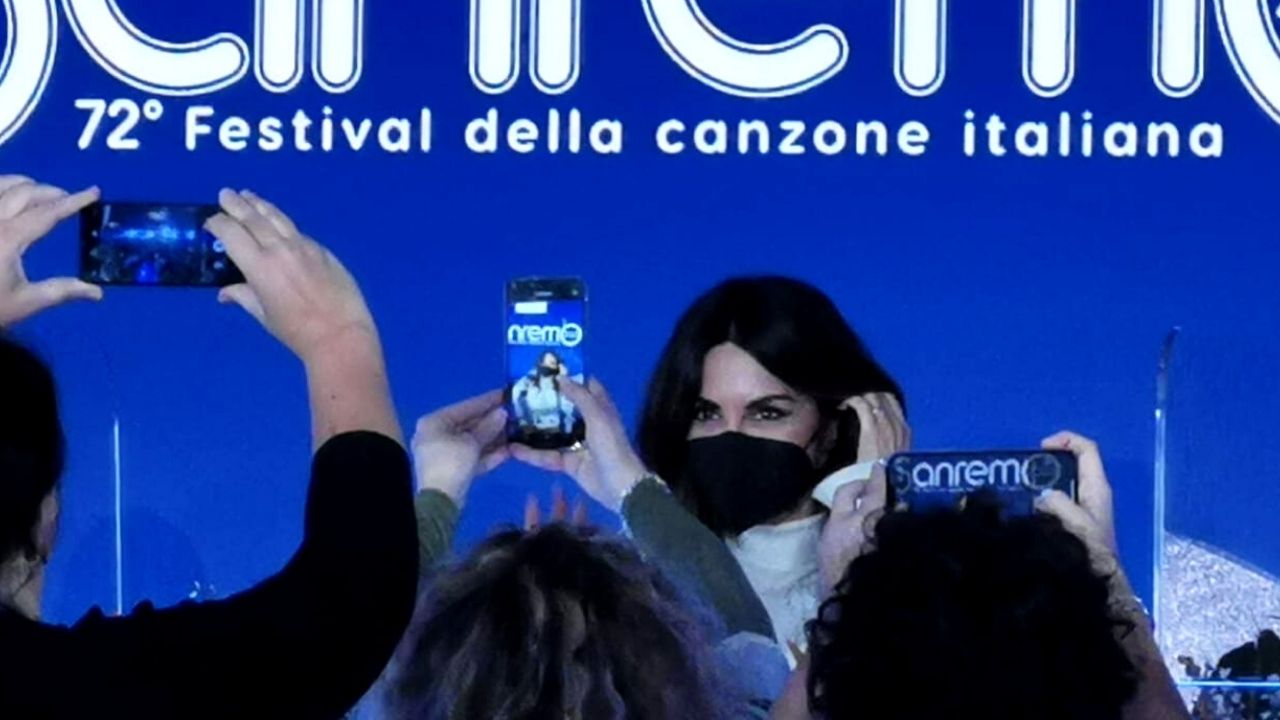 Sabrina Ferilli al Festival di Sanremo 2022