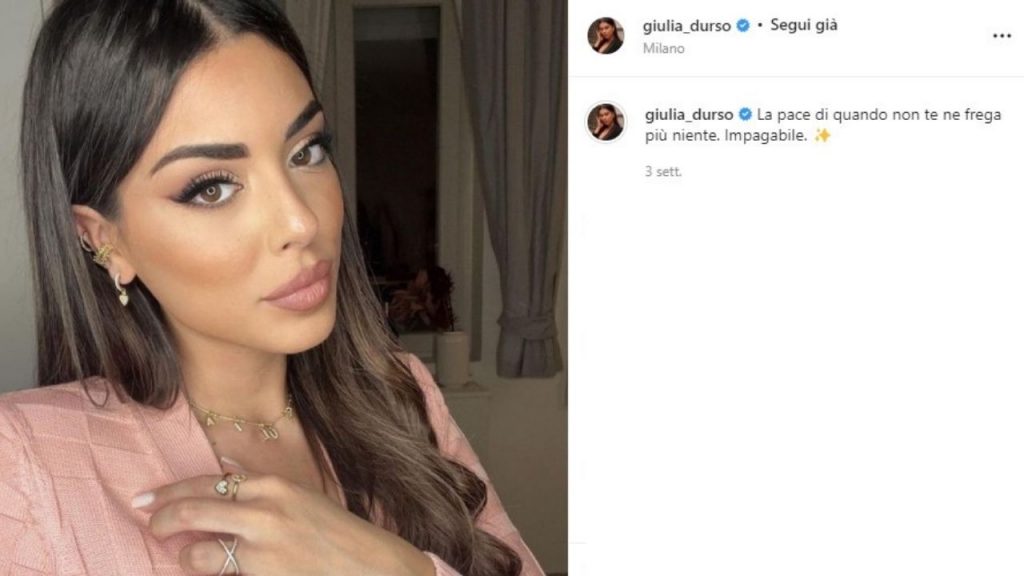 Giulia D'Urso su Instagram