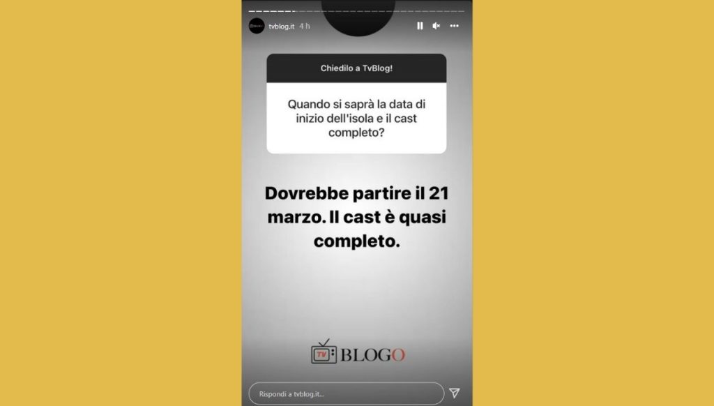 Isola dei famosi quando inizia: la data e il cast della nuova edizione 42 Tv Blog Instagram