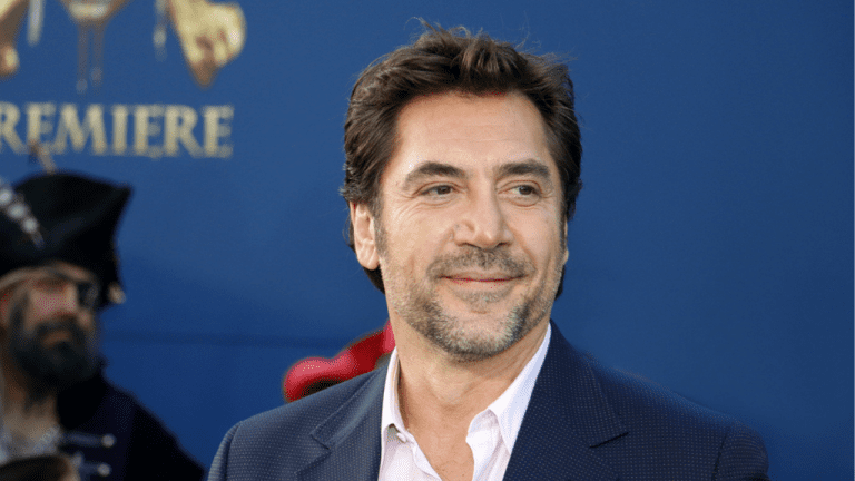 L'attore spagnolo Javier Bardem durante la presentazione di un film