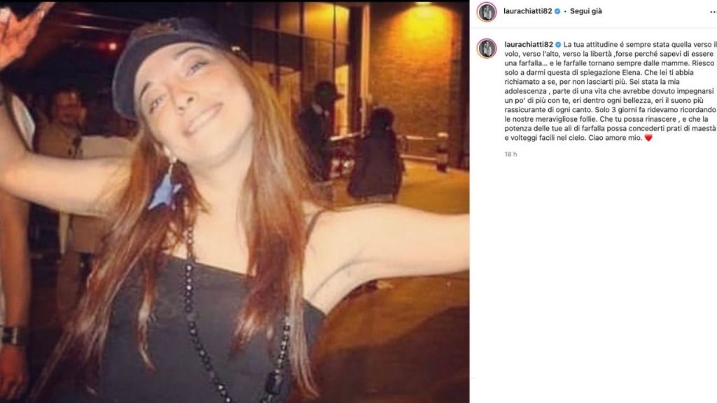 Morta elena amica di Laura Chiatti addio su Instagram