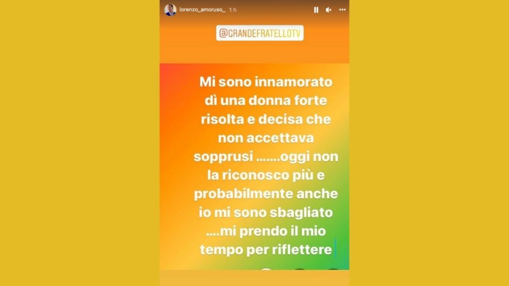 Lorenzo Amoruso su Instagram