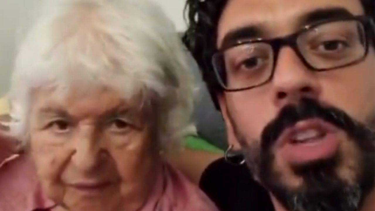 Mario De Lillo e la nonna su Instagram arte povera