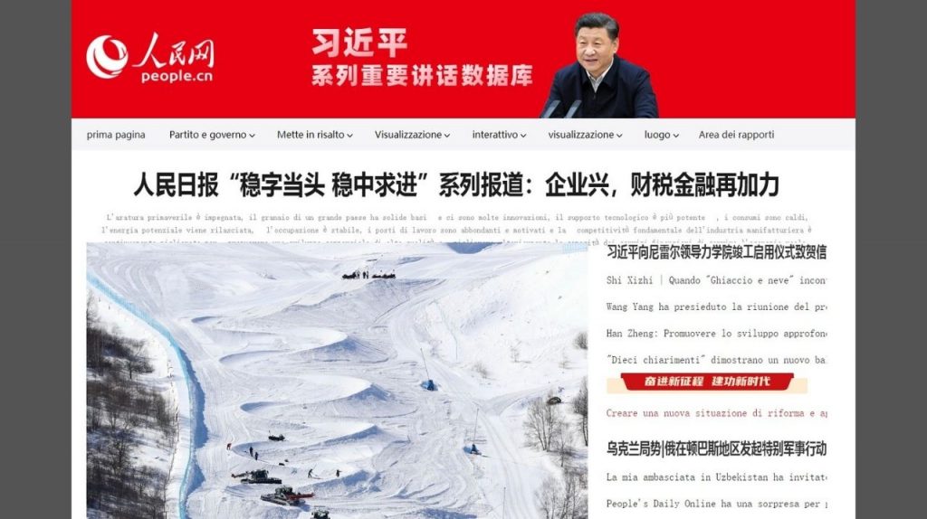 Prima pagina Cina Russia Ucraina