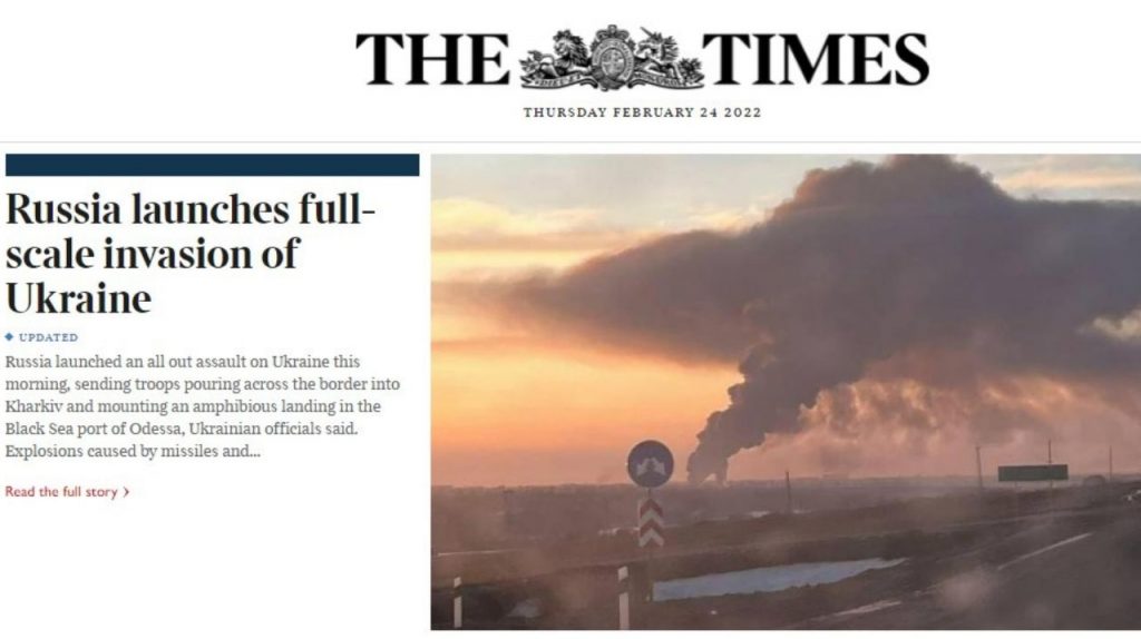 The Times guerra Russia Ucraina