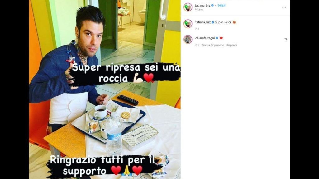 Fedez: il messaggio dopo l'operazione di mamma Annamaria su Instagram 42 Fedez in ospedale dopo l'operazione