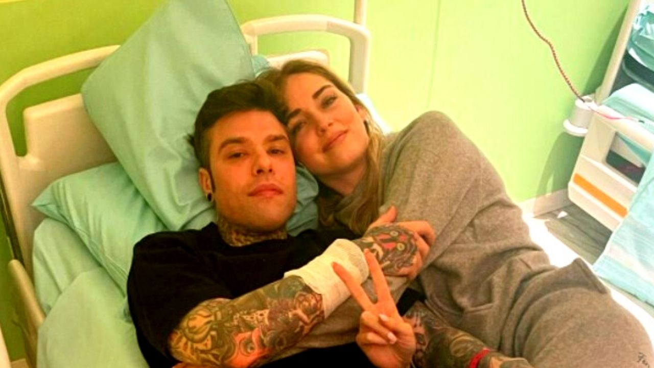 Fedez e Chiara Ferragni ospedale