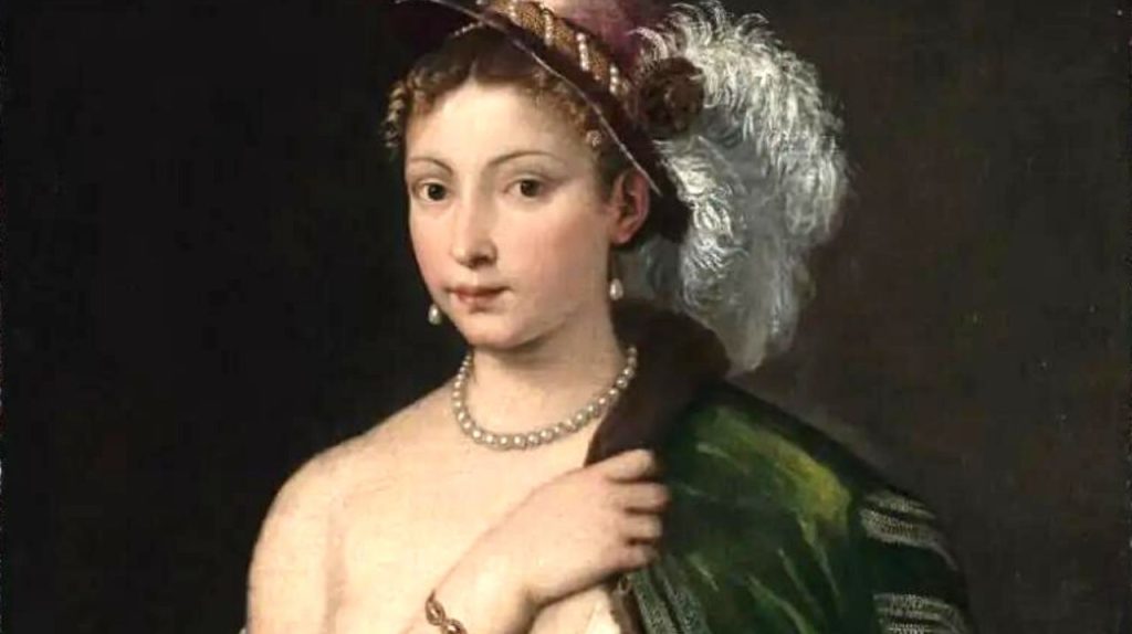 La guerra artistica della Russia: chiesta all'Italia la restituzione di alcune opere 42 giovane donna con cappello piumato tiziano quadro