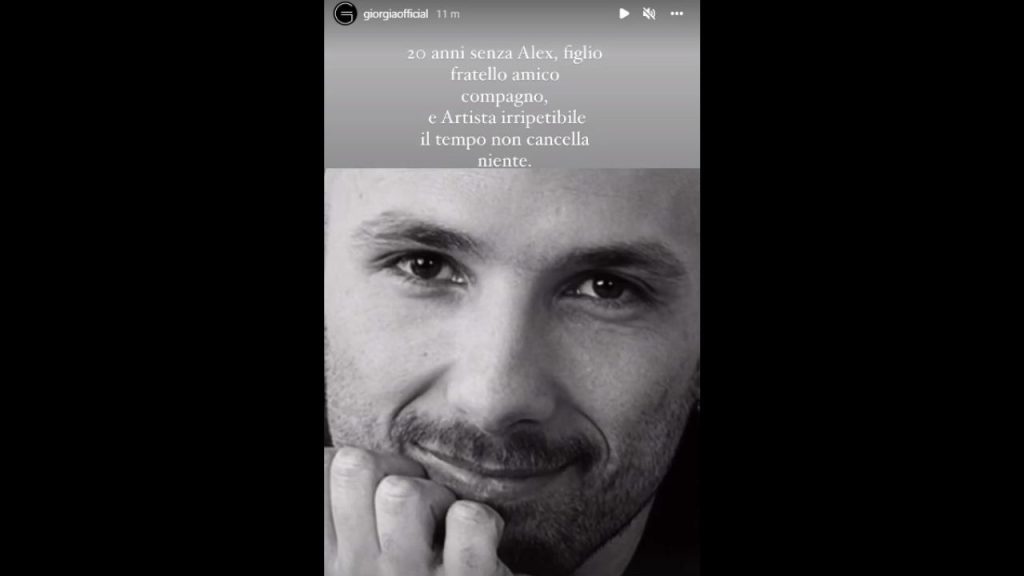 Alex Baroni: il messaggio di Giorgia a 20 anni dalla morte 42 Alex Baroni morto 20 anni fa messaggio giorgia