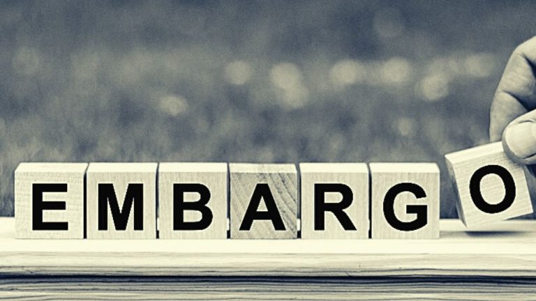 embargo: significato della parola