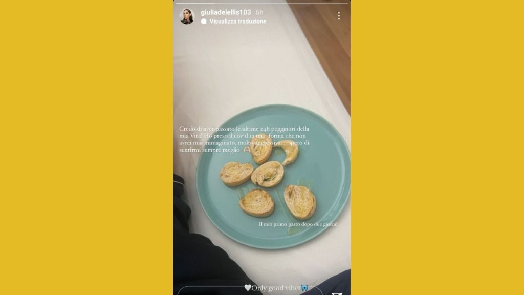 Giulia De Lellis: "Una forma molto aggressiva", ha di nuovo il Covid 43 giulia de lellis