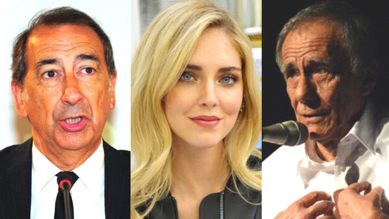 Beppe Sala, Chiara Ferragni e Roberto Vecchioni