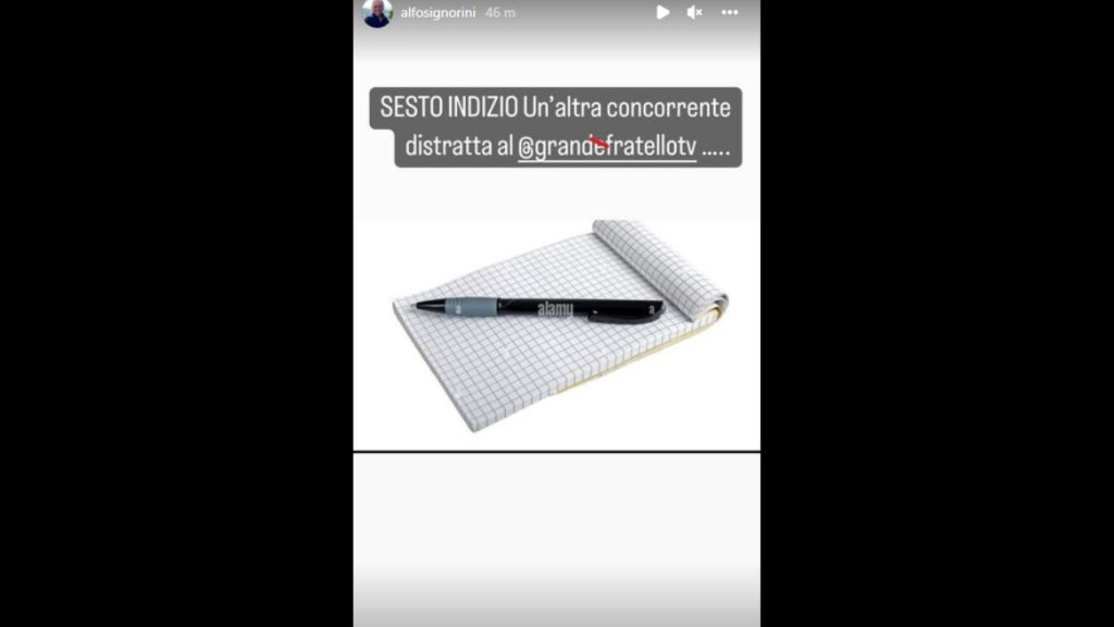indizio instagram concorrente cast gfvip7 signorini